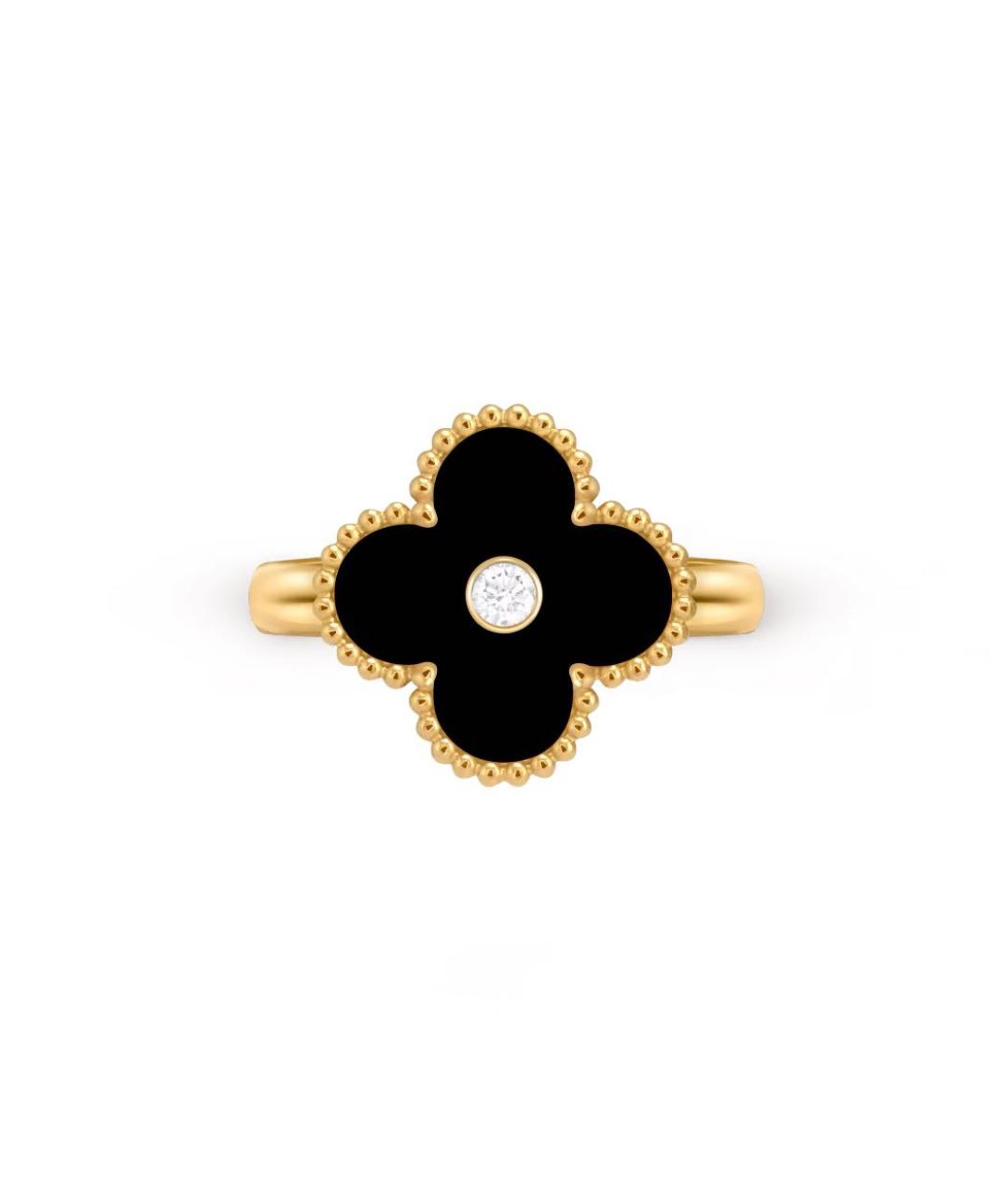 VAN CLEEF & ARPELS Черное кольцо из желтого золота, фото 5