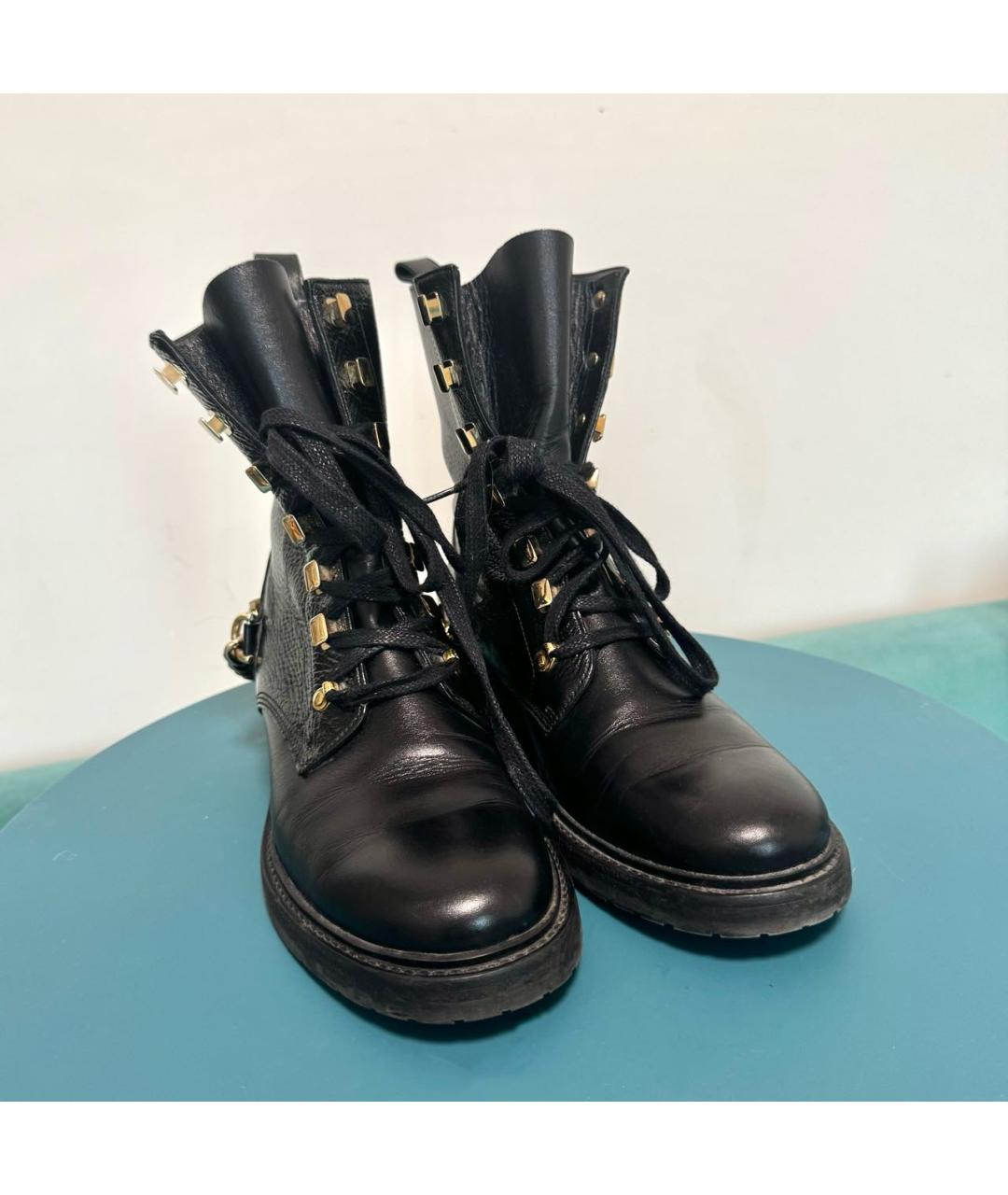 LANVIN Черные кожаные ботинки, фото 2