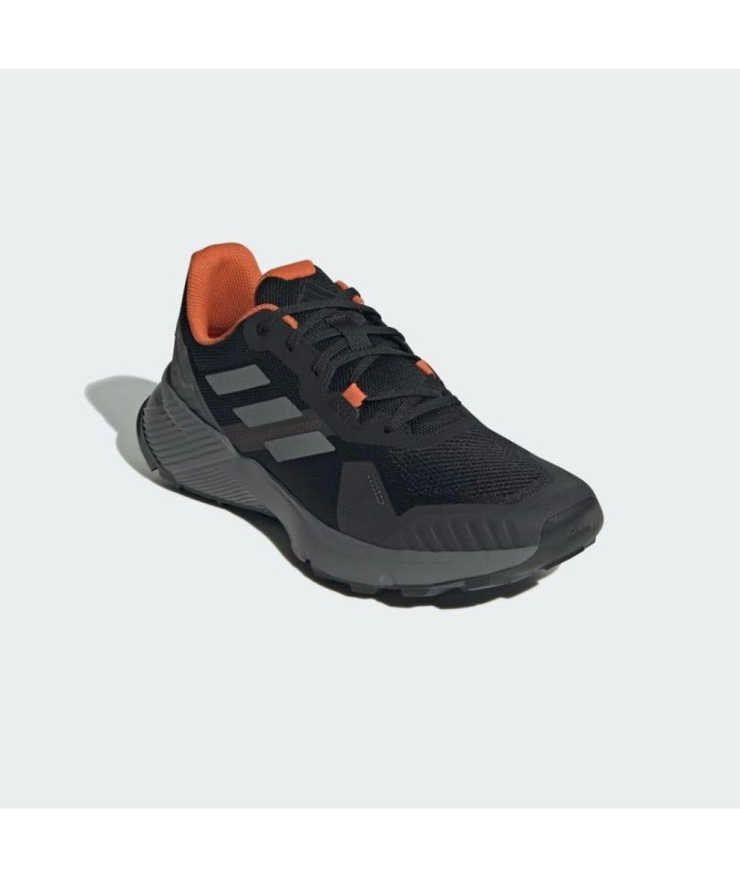 ADIDAS Антрацитовые текстильные кроссовки, фото 6