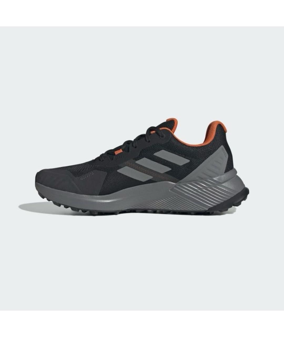 ADIDAS Антрацитовые текстильные кроссовки, фото 5