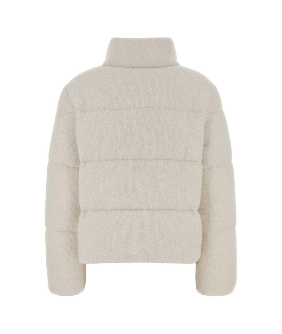 MONCLER Белая полиэстеровая куртка, фото 2