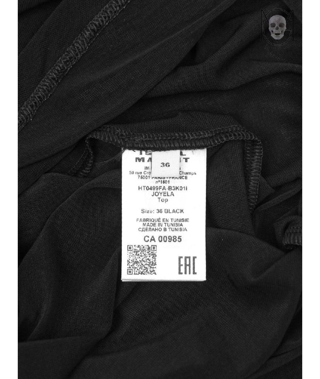 ISABEL MARANT Черная вискозная водолазка, фото 4