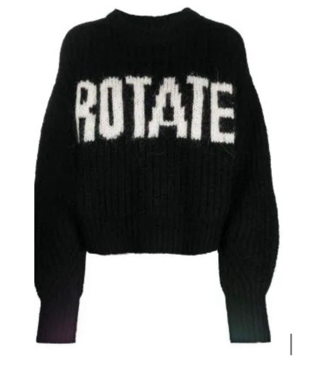 ROTATE Черный шерстяной джемпер / свитер, фото 3