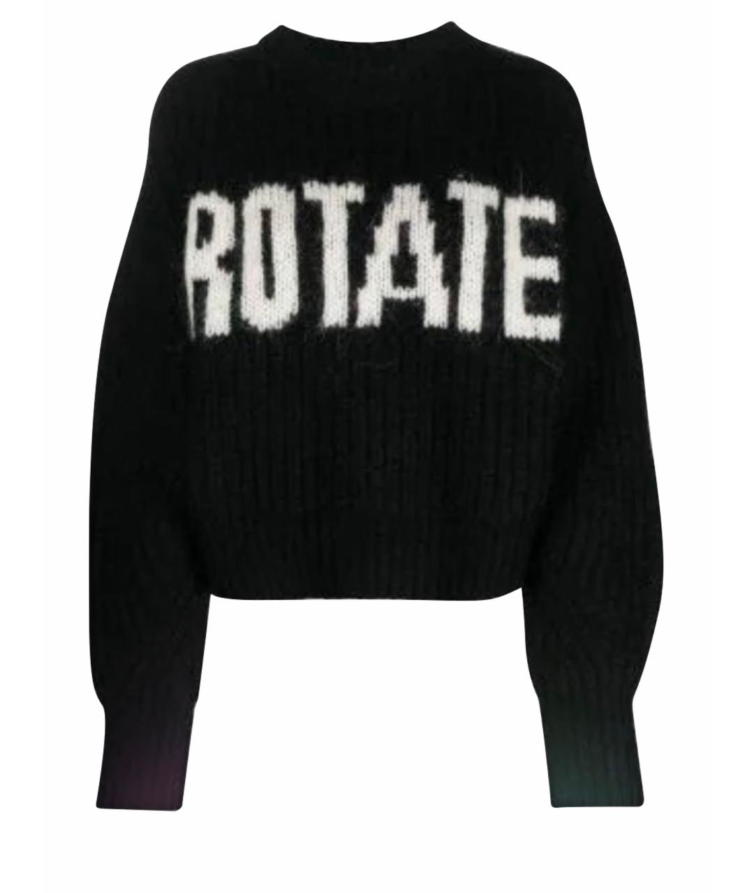 ROTATE Черный шерстяной джемпер / свитер, фото 1