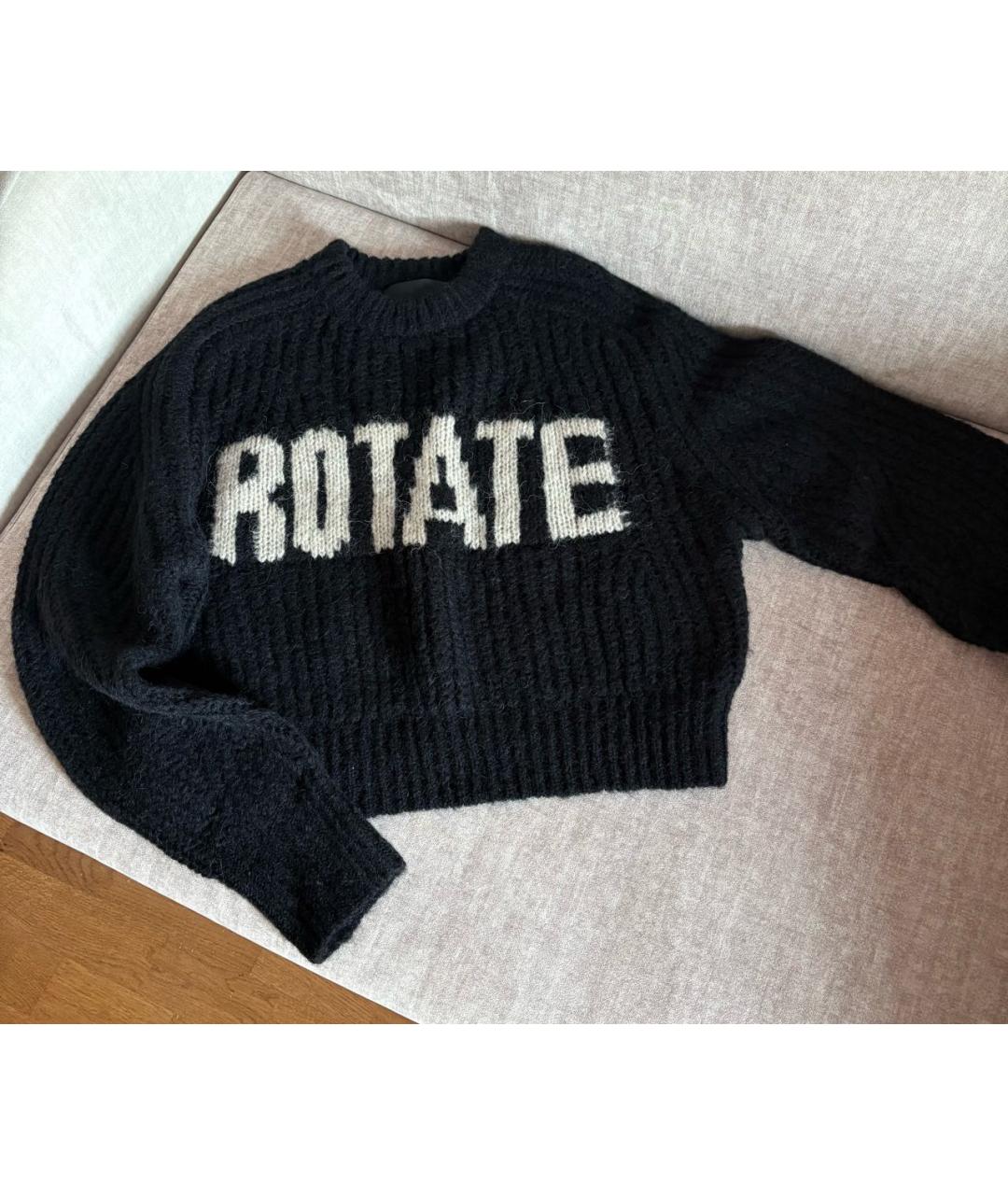 ROTATE Черный шерстяной джемпер / свитер, фото 4