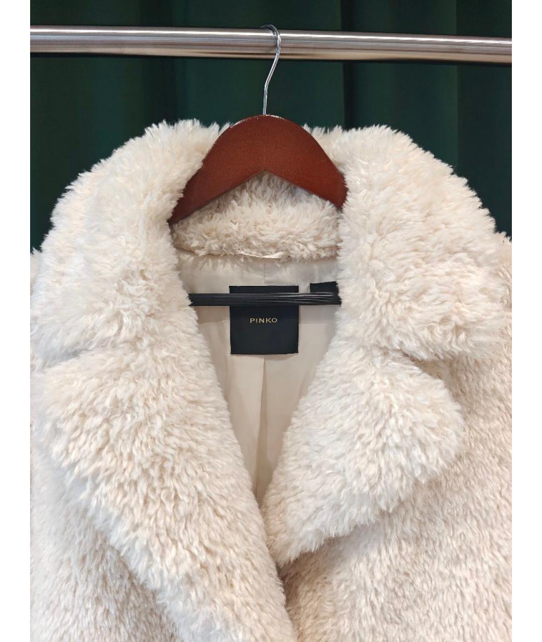 PINKO Белое пальто, фото 4