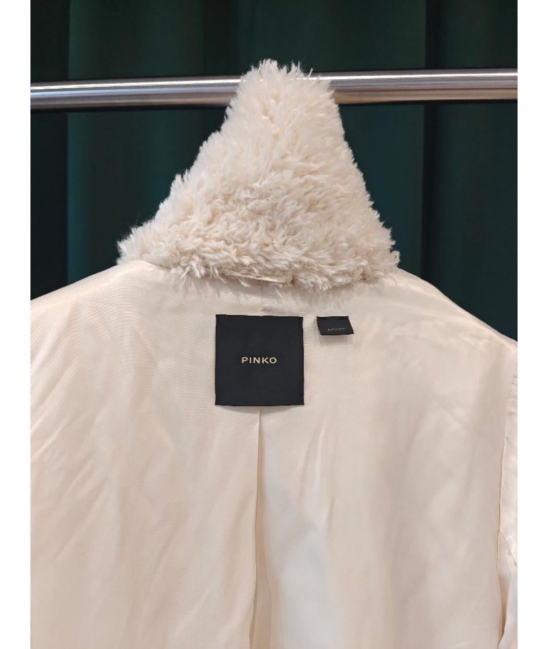 PINKO Белое пальто, фото 3