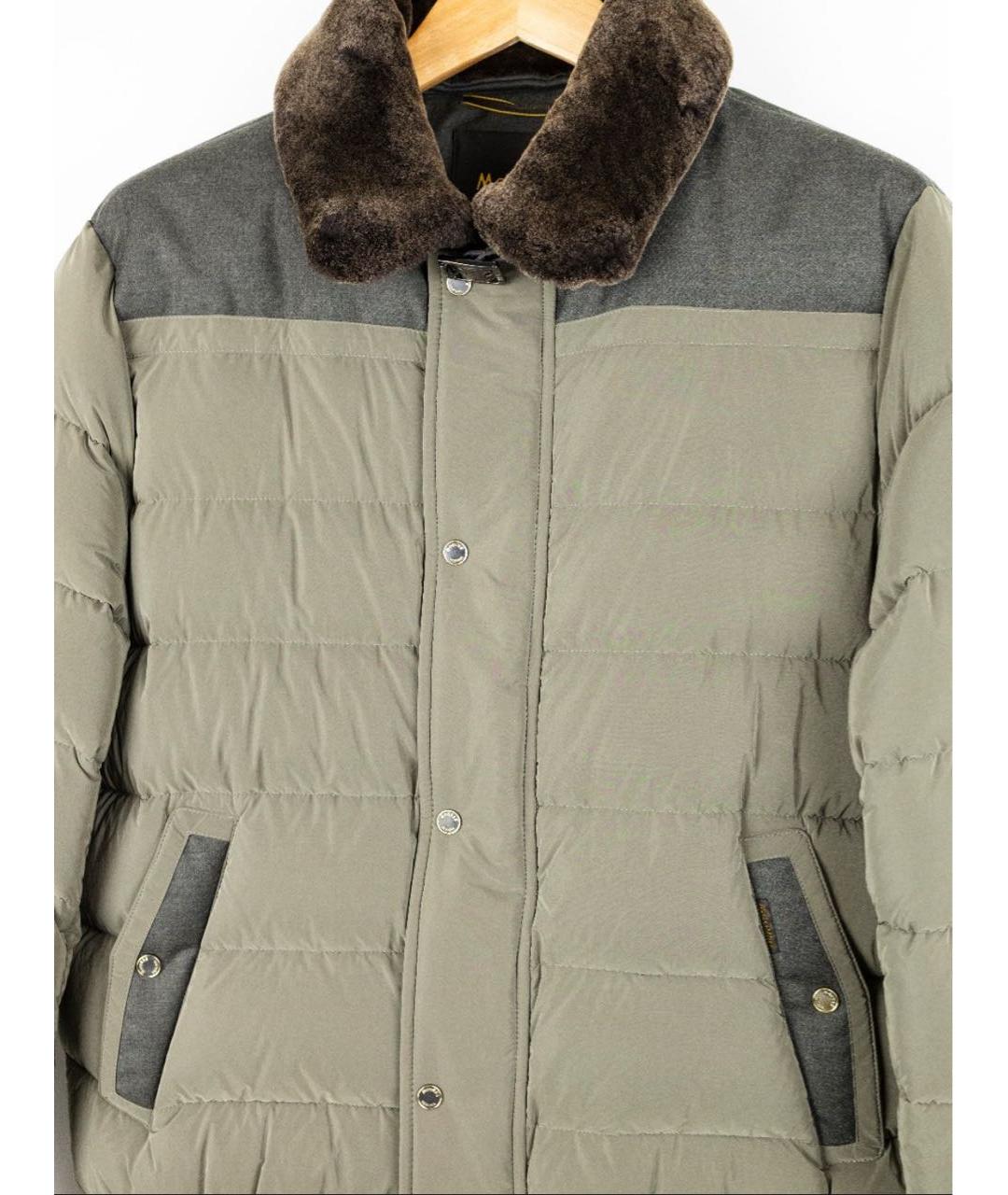 MOORER Зеленый полиамидовый пуховик, фото 3
