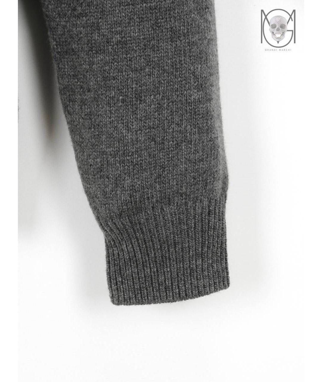 STONE ISLAND Серый шерстяной кардиган, фото 8