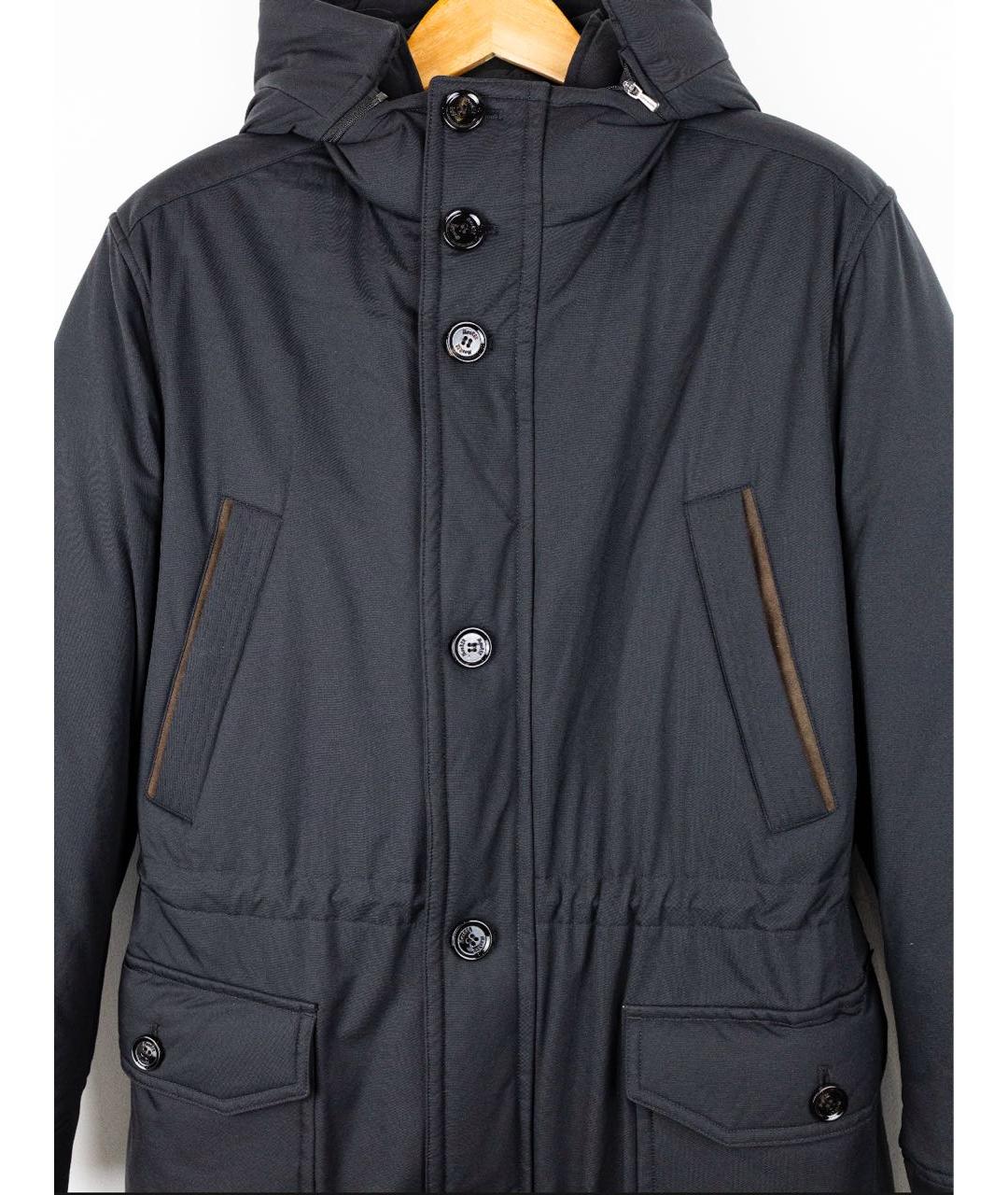 MOORER Черная полиамидовая куртка, фото 3