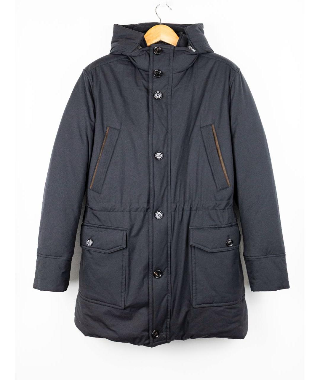 MOORER Черная полиамидовая куртка, фото 1