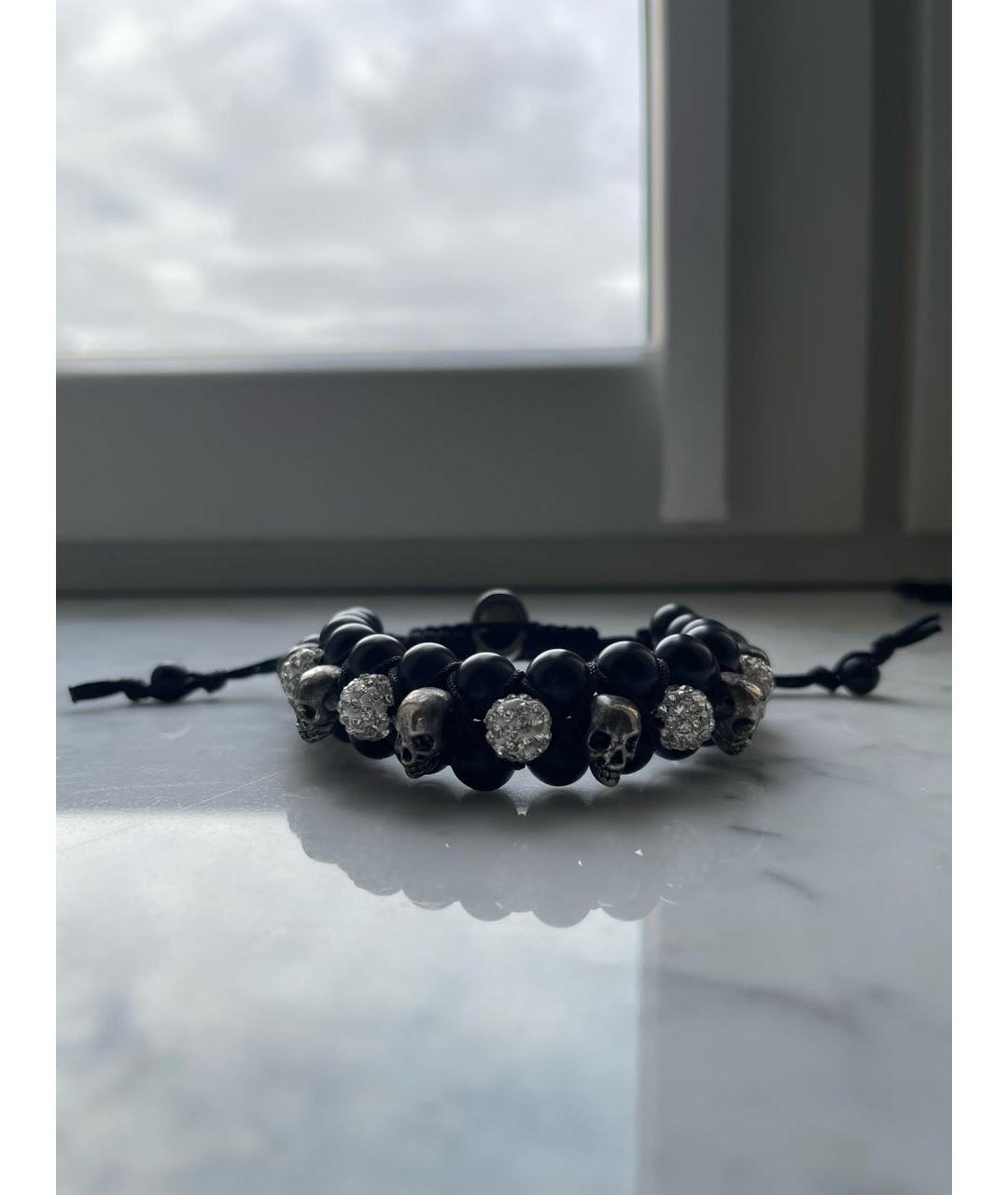 CHROME HEARTS Черный серебряный браслет, фото 2