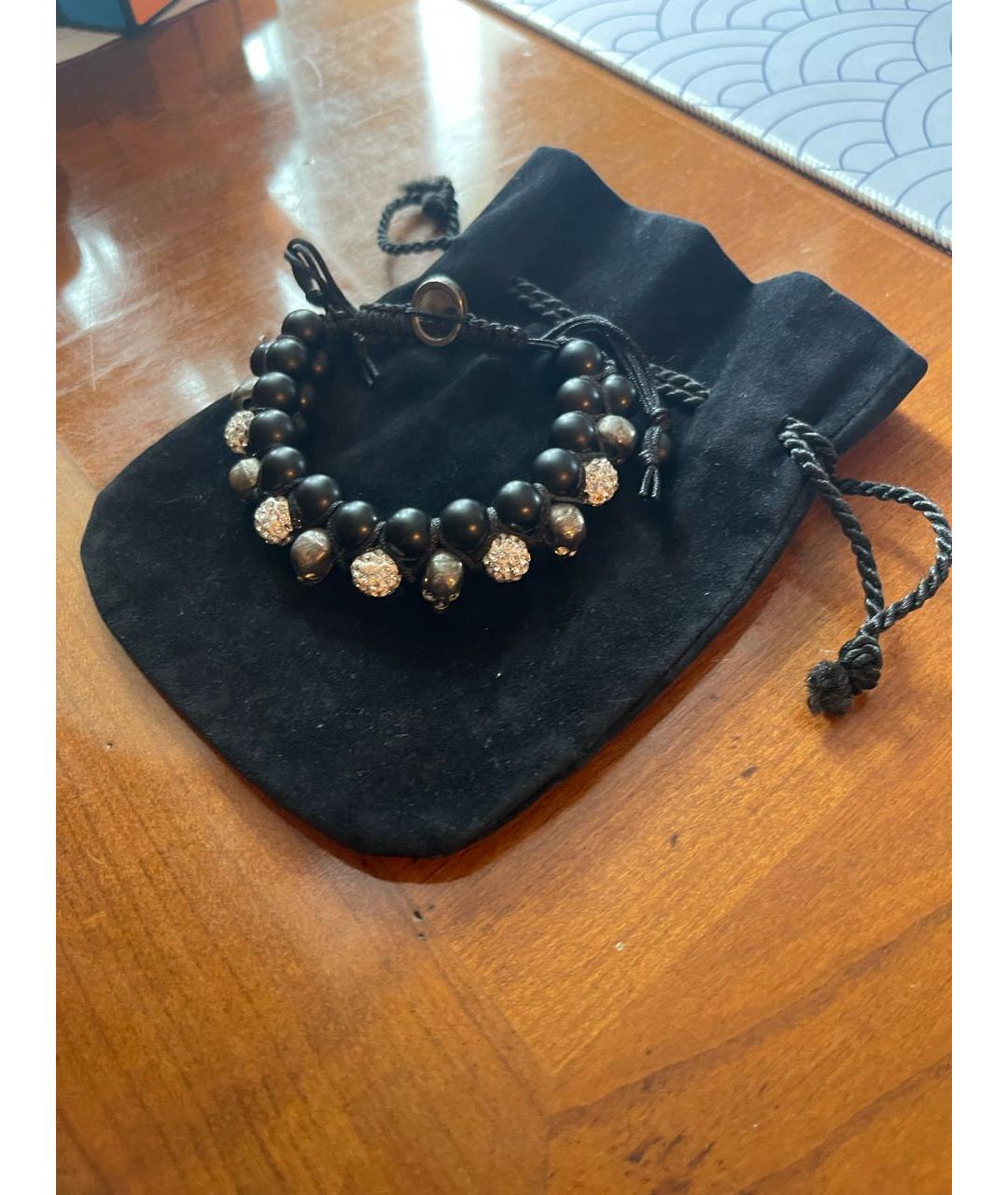 CHROME HEARTS Черный серебряный браслет, фото 8