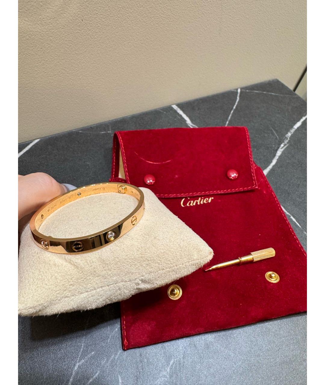 CARTIER Золотой браслет из розового золота, фото 3