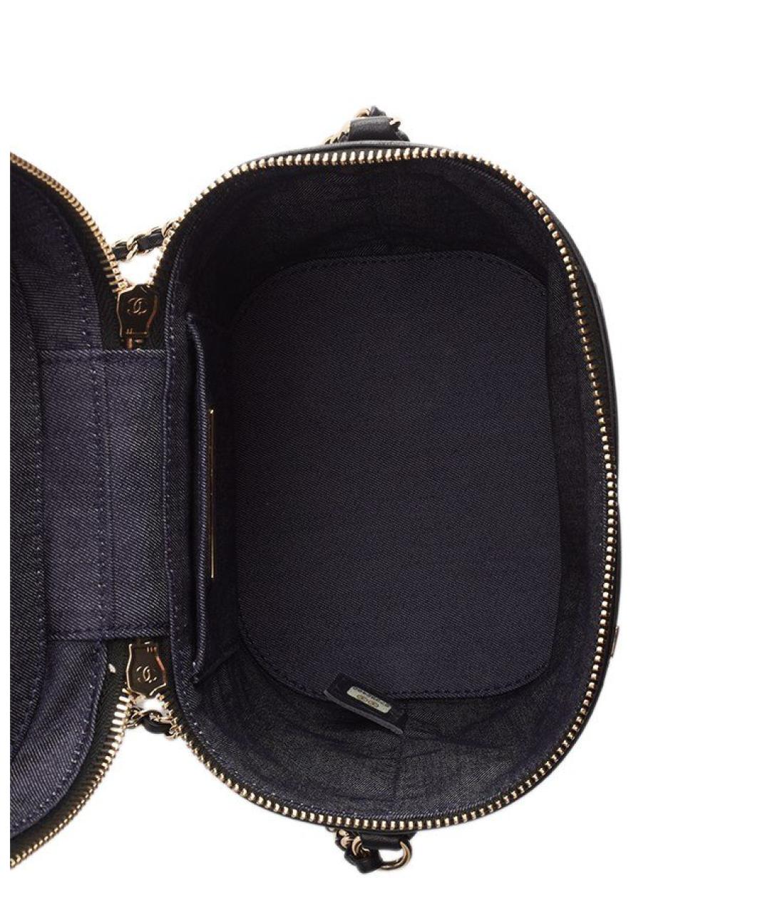 CHANEL Черная кожаная сумка через плечо, фото 4