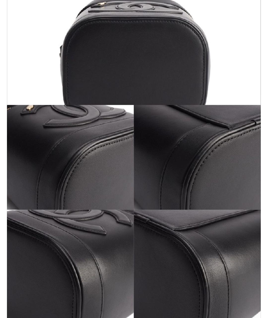 CHANEL Черная кожаная сумка через плечо, фото 6