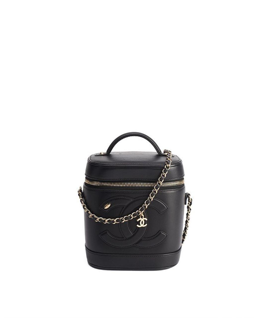 CHANEL Черная кожаная сумка через плечо, фото 1