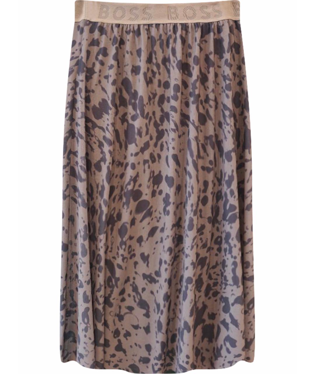 HUGO BOSS Хаки полиэстеровая юбка макси, фото 1