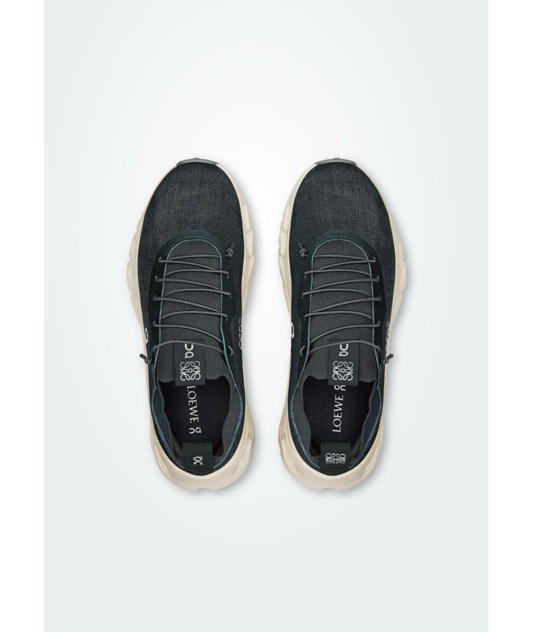 LOEWE Серые текстильные кроссовки, фото 4