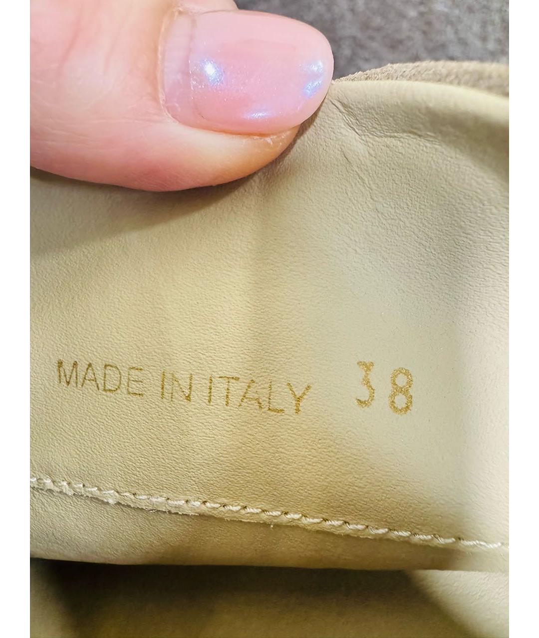 GIABORGHINI Бежевые замшевые сапоги, фото 5