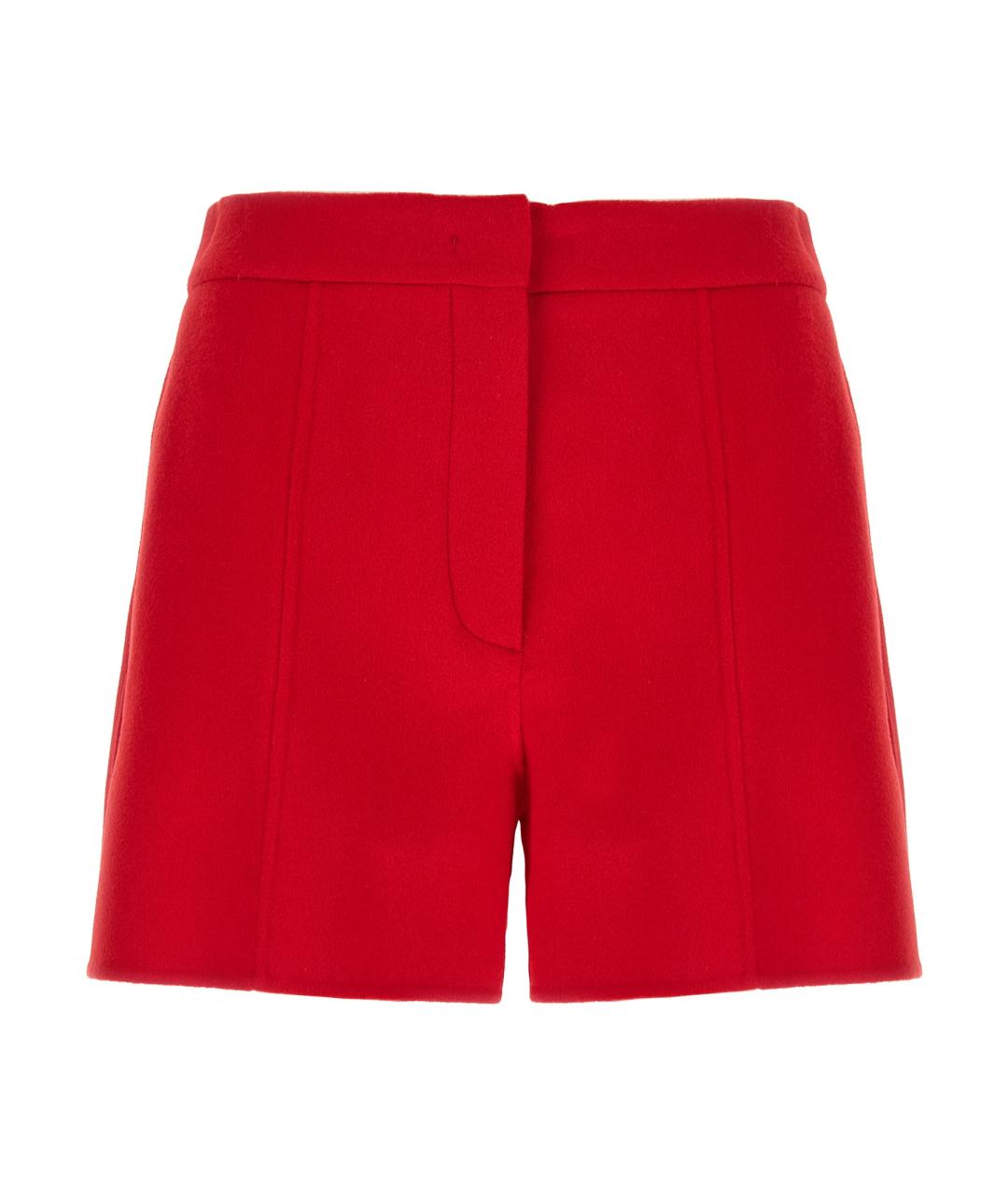 SPORTMAX Красные шерстяные шорты, фото 1