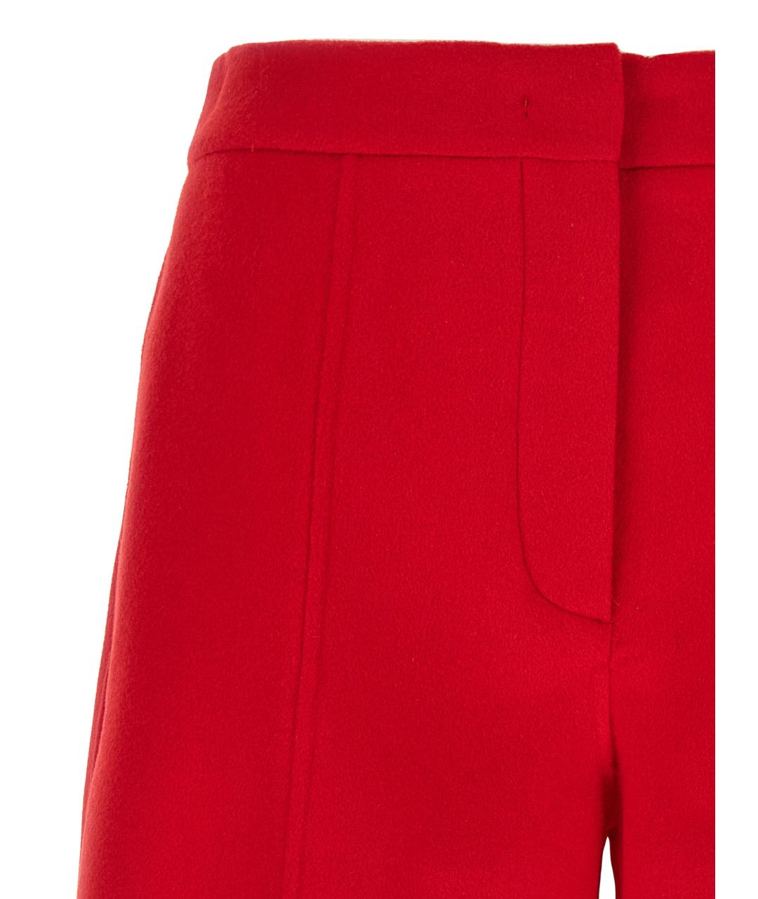 SPORTMAX Красные шерстяные шорты, фото 2