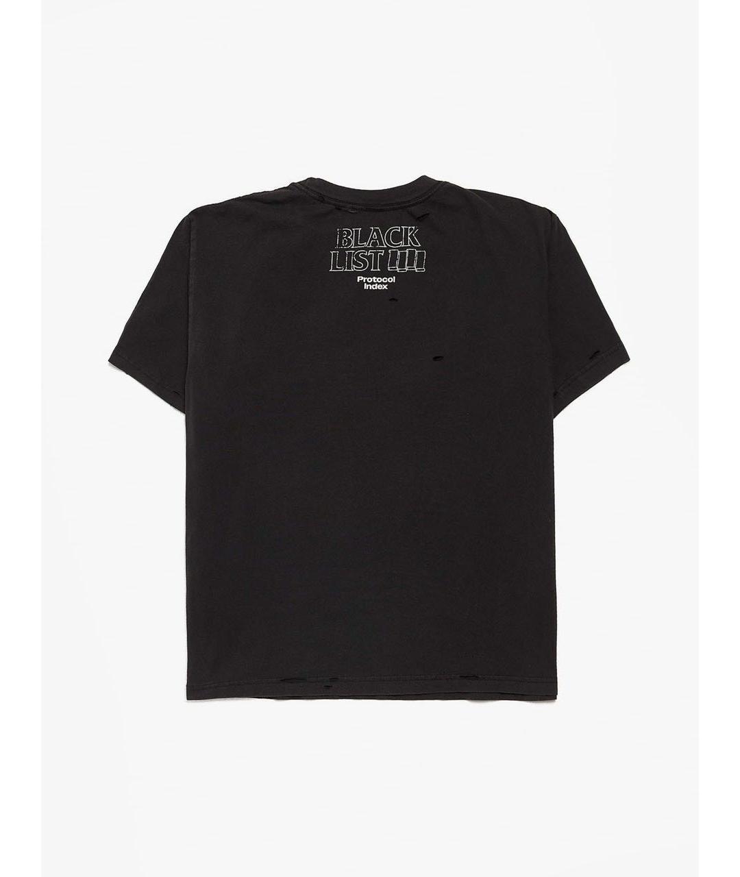 PROTOCOL INDEX EX. PROJECT G/R Черная хлопковая футболка, фото 2