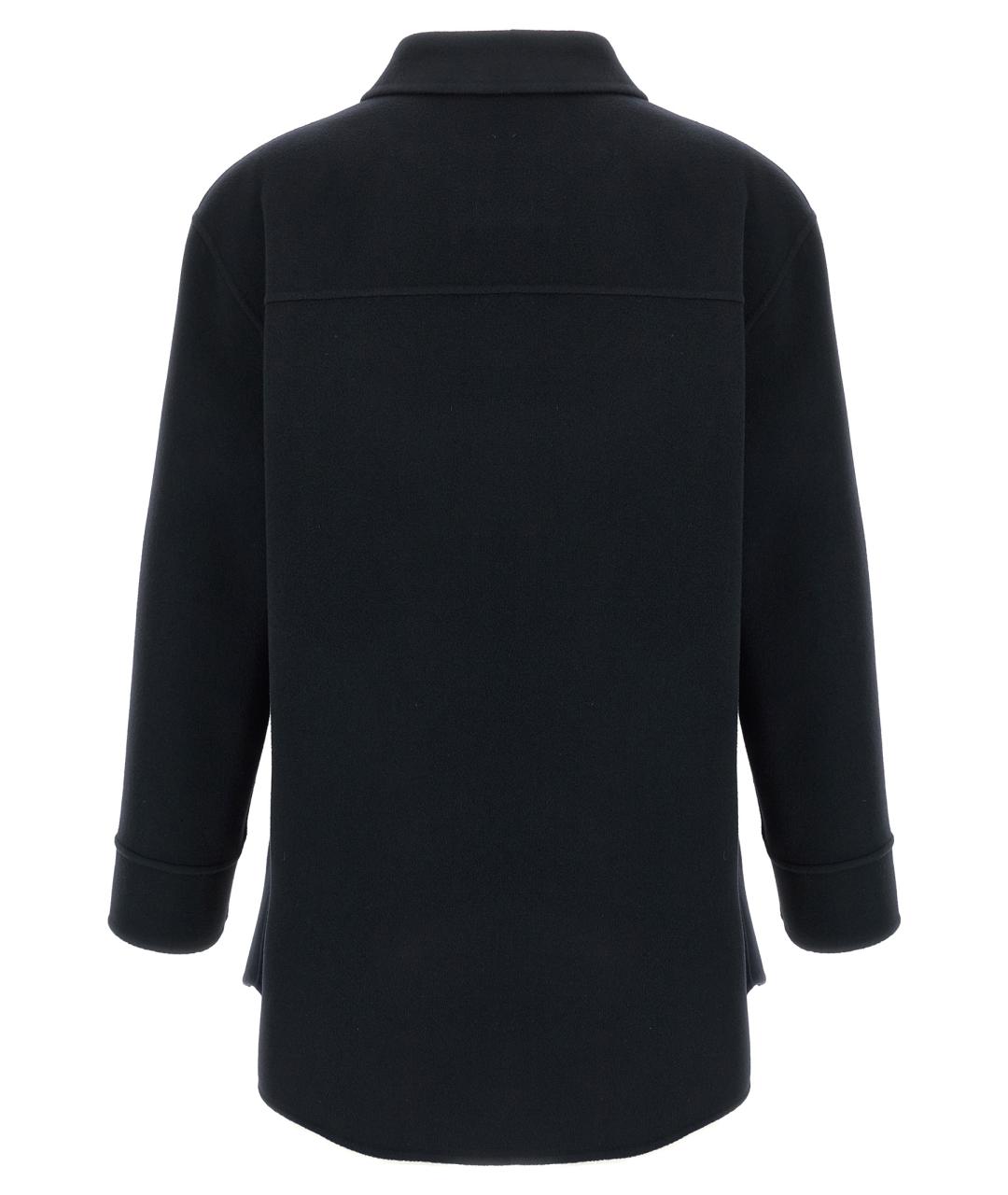 'S MAX MARA Синяя шерстяная блузы, фото 2