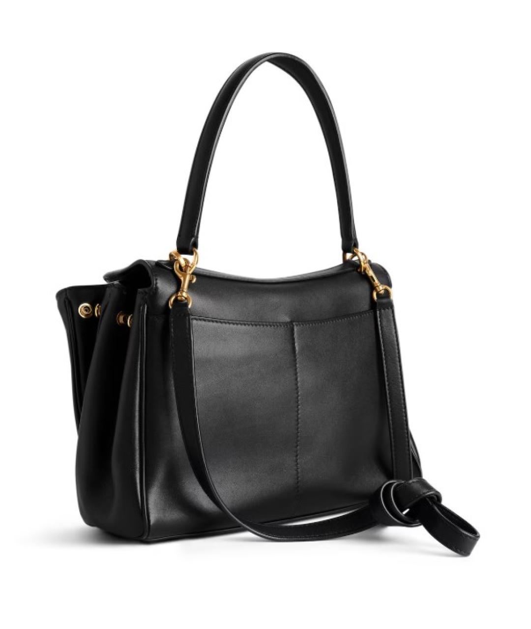 BALENCIAGA Черная кожаная сумка с короткими ручками, фото 3