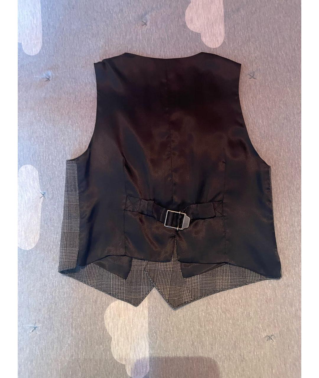 DOLCE & GABBANA KIDS Серый шерстяной жакет / жилет, фото 2