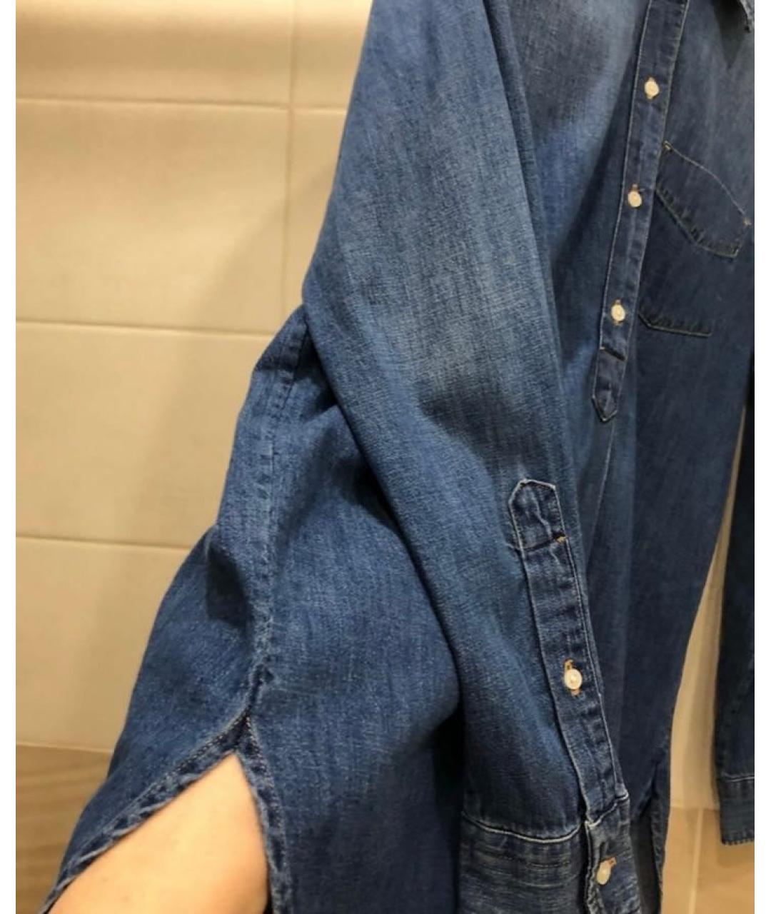 RALPH LAUREN Синяя хлопковая рубашка, фото 7