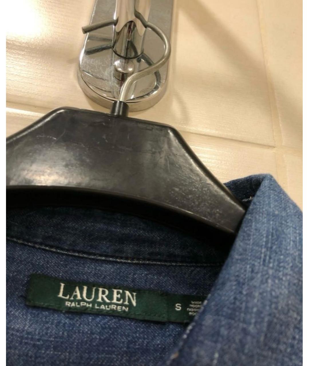 RALPH LAUREN Синяя хлопковая рубашка, фото 5