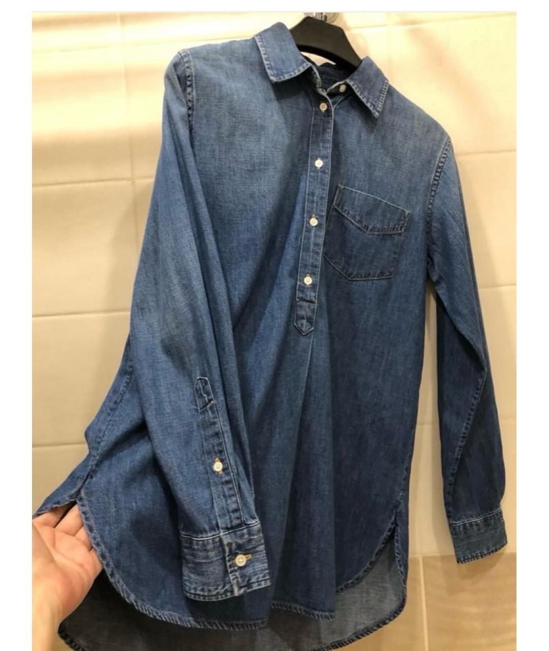 RALPH LAUREN Синяя хлопковая рубашка, фото 4