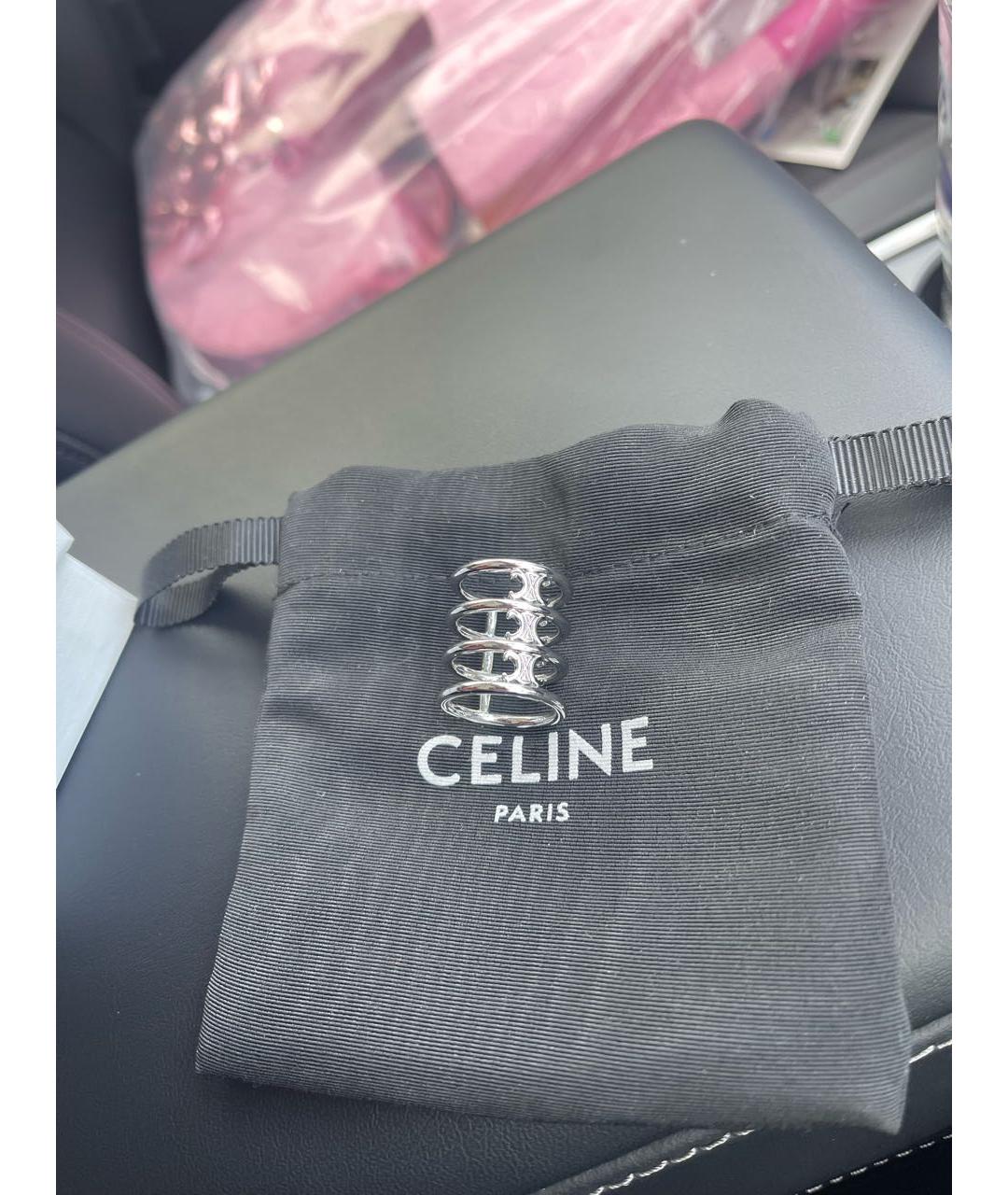 CELINE Серебряное латунное кольцо, фото 3