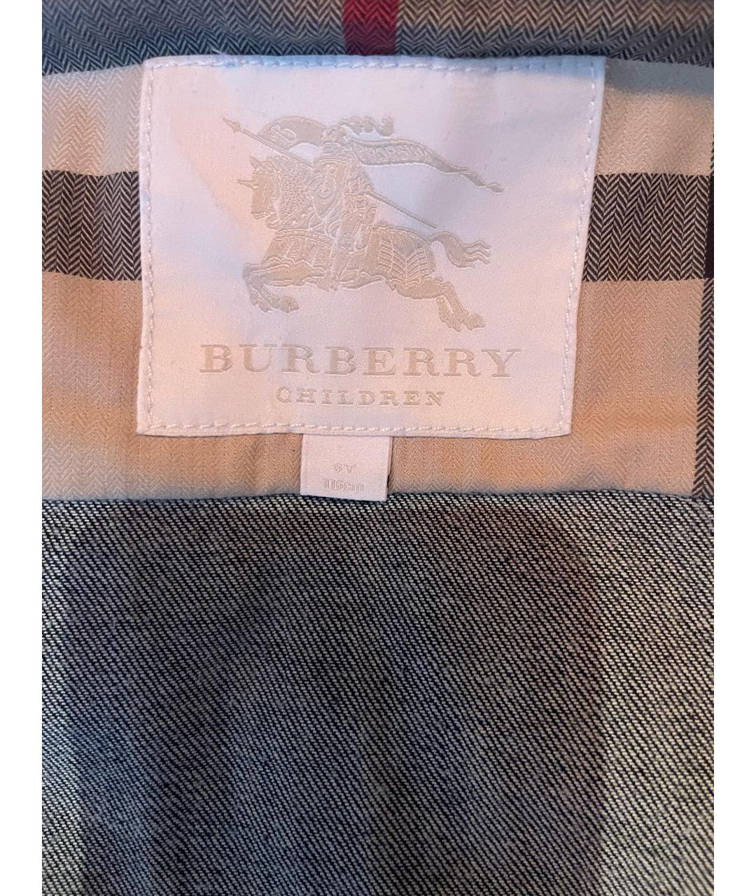 BURBERRY Темно-синий деним жакет / жилет, фото 5