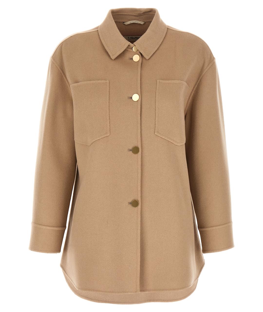'S MAX MARA Бежевая шерстяная блузы, фото 1