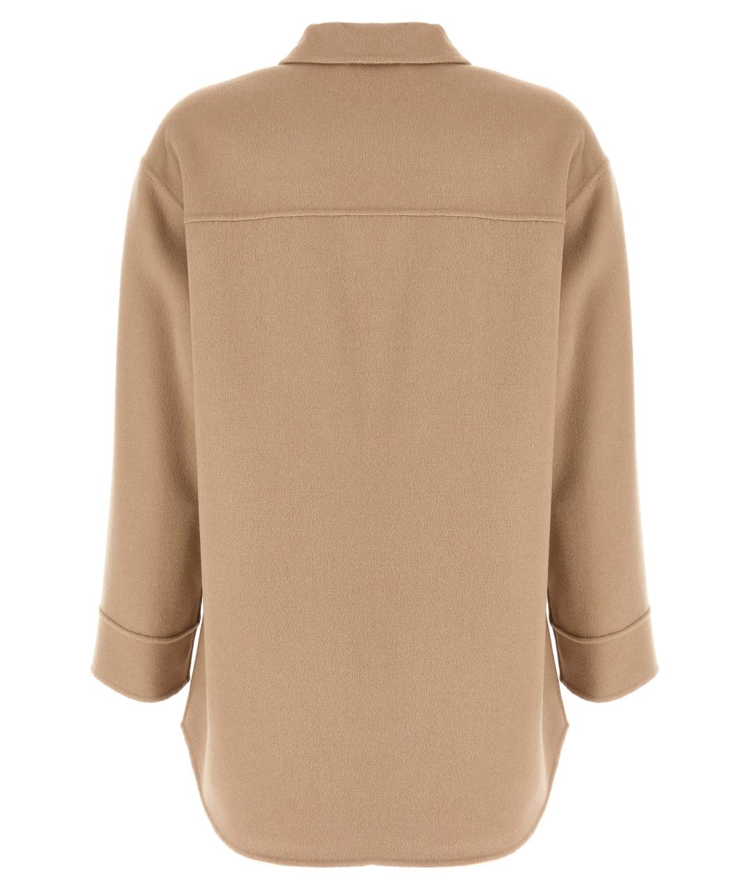 'S MAX MARA Бежевая шерстяная блузы, фото 2