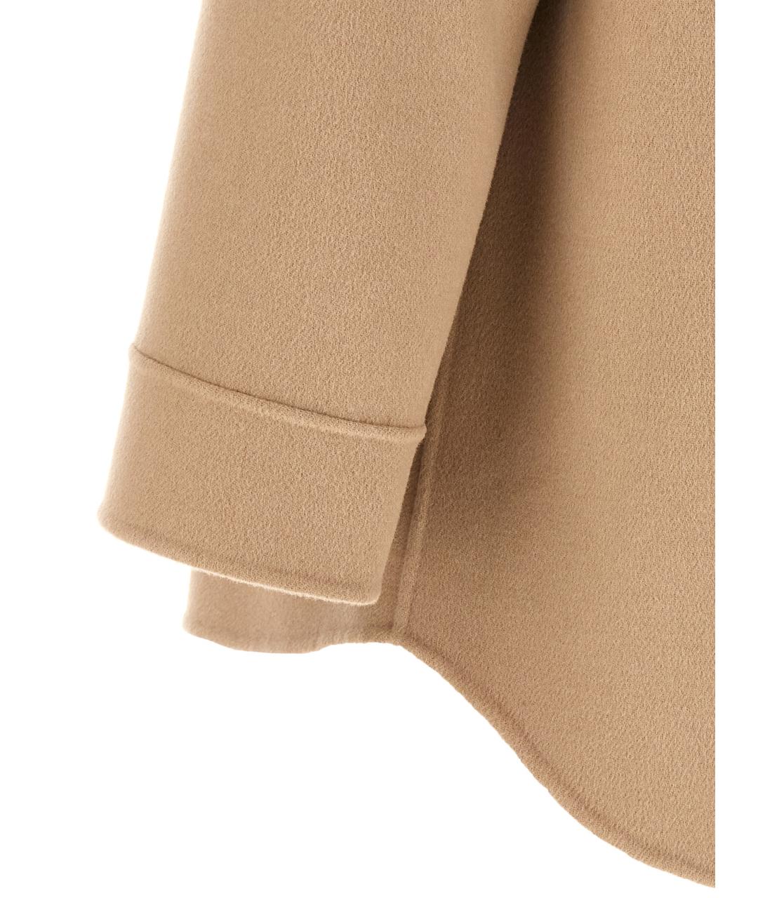 'S MAX MARA Бежевая шерстяная блузы, фото 4