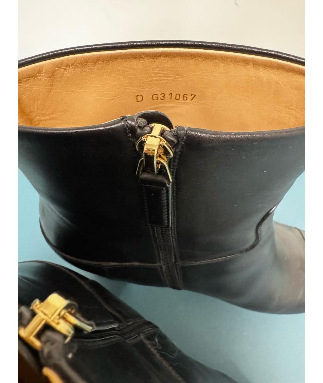 CHANEL Черные кожаные ботильоны, фото 6