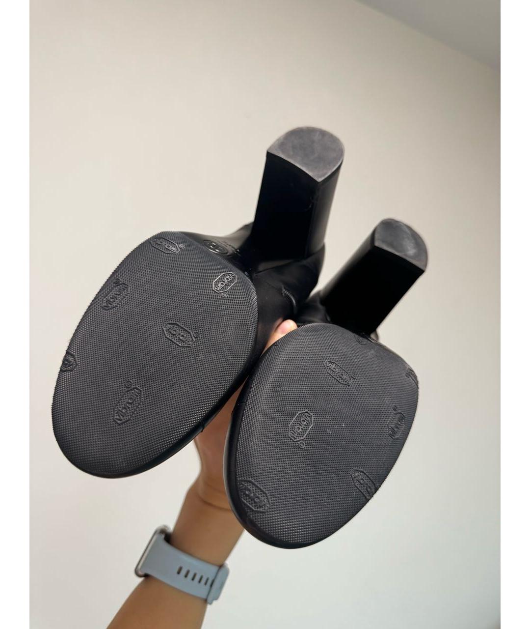 CHANEL Черные кожаные ботильоны, фото 5