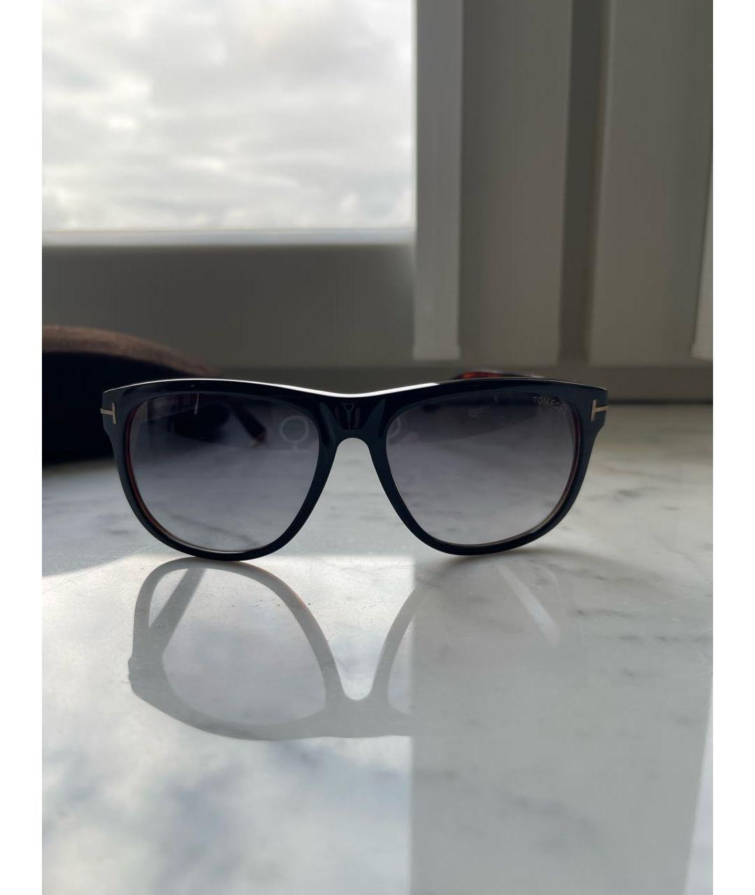TOM FORD Коричневые пластиковые солнцезащитные очки, фото 6