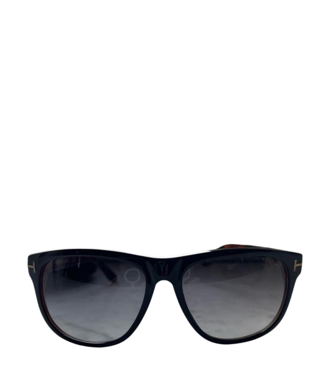 TOM FORD Коричневые пластиковые солнцезащитные очки, фото 1