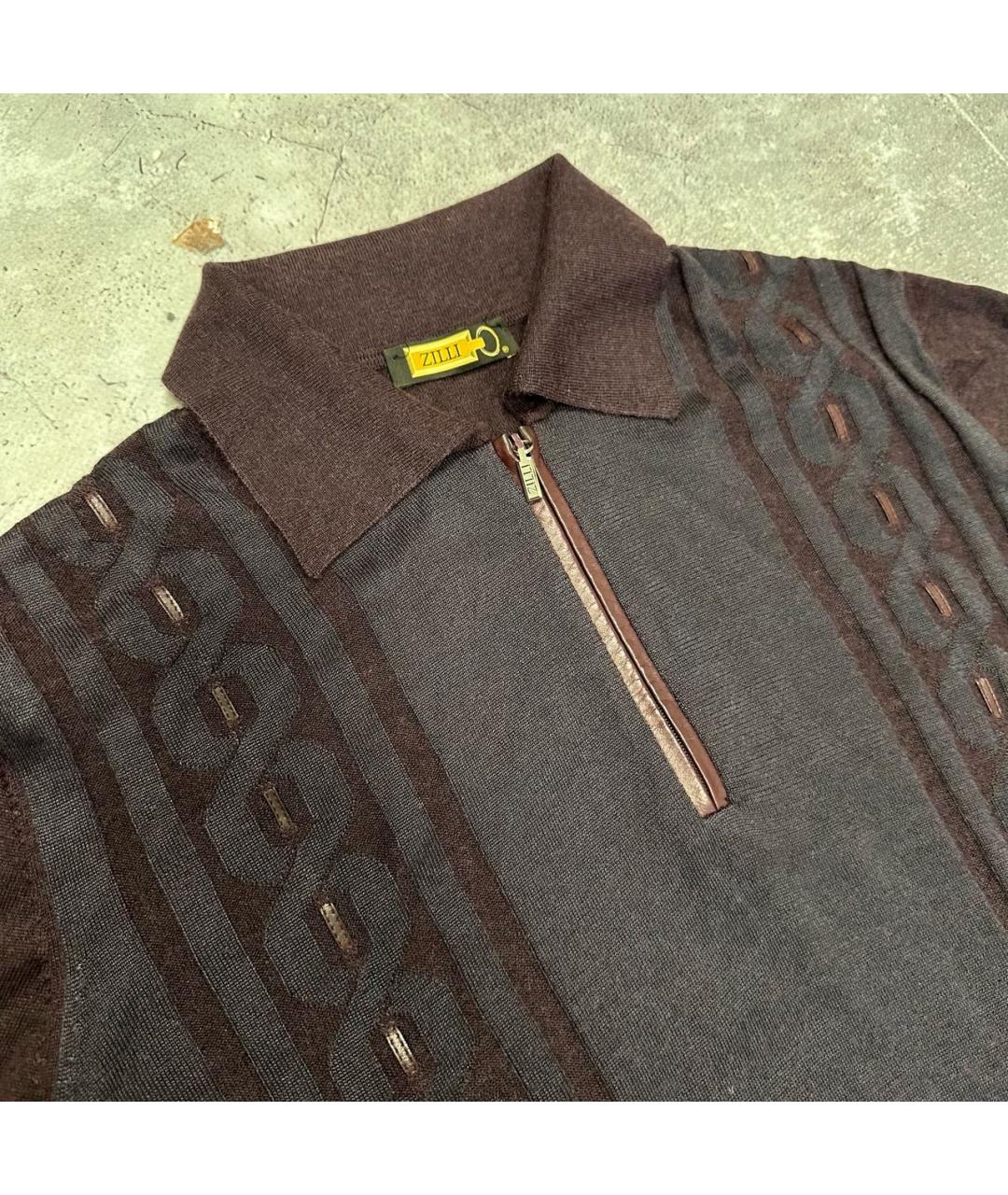 ZILLI Бордовый кашемировый джемпер / свитер, фото 3