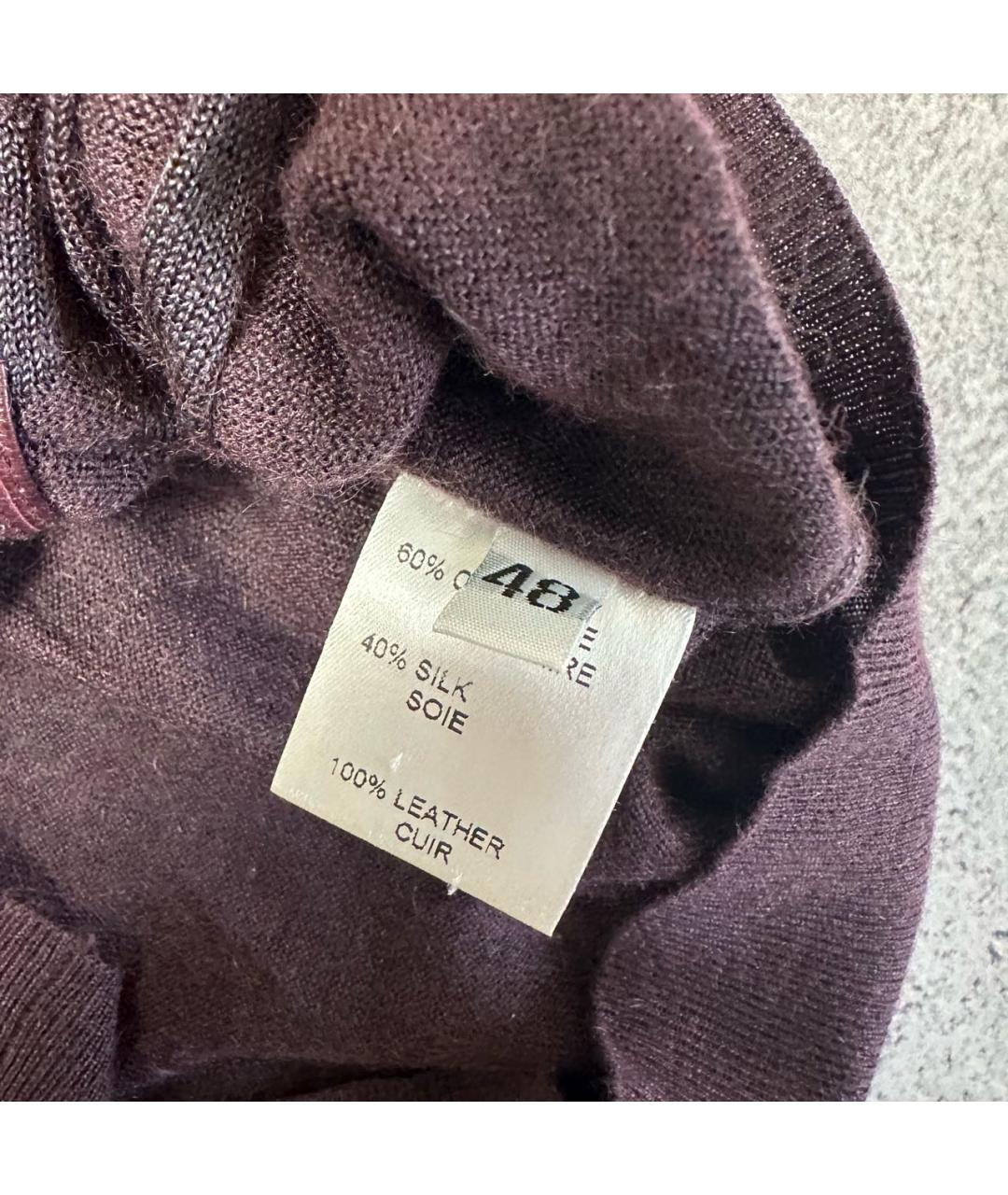 ZILLI Бордовый кашемировый джемпер / свитер, фото 7