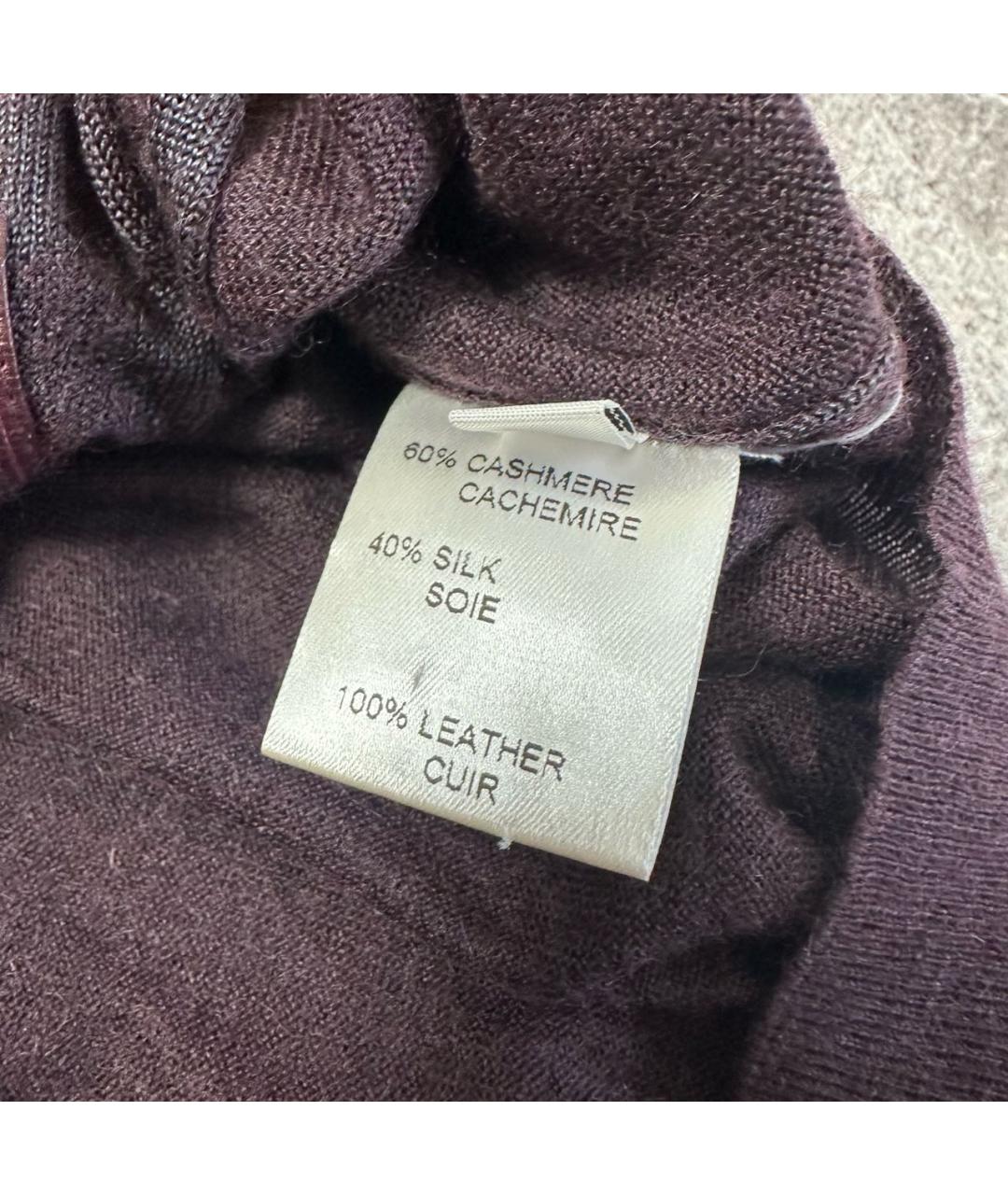 ZILLI Бордовый кашемировый джемпер / свитер, фото 6