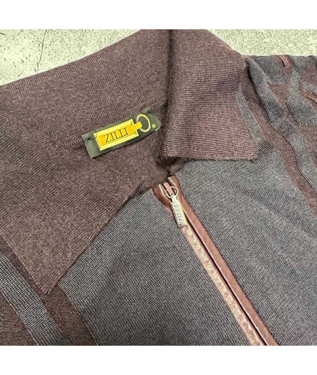 ZILLI Бордовый кашемировый джемпер / свитер, фото 4