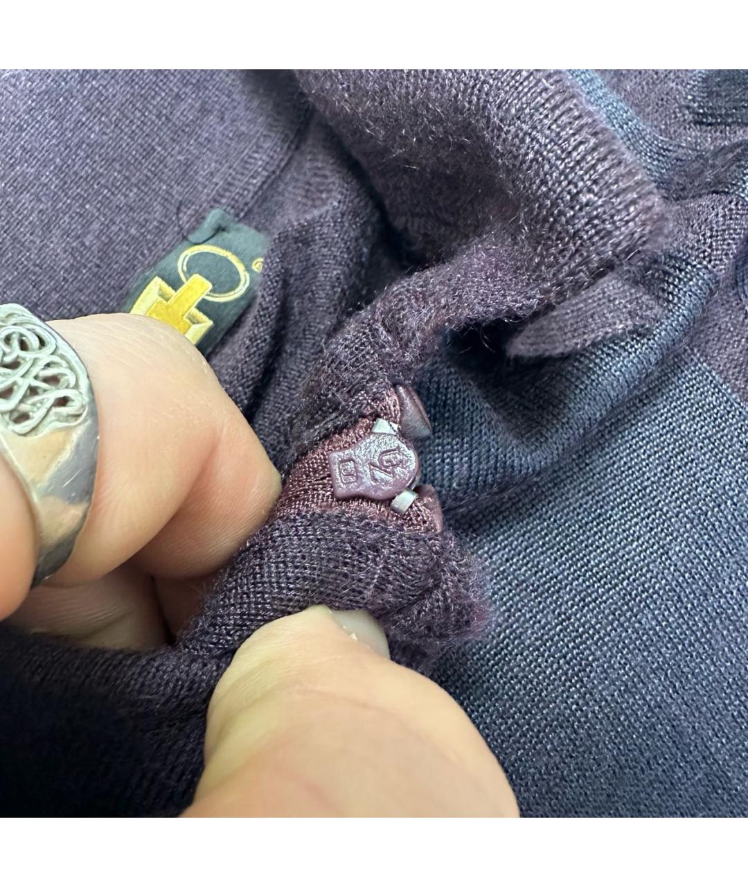 ZILLI Бордовый кашемировый джемпер / свитер, фото 5