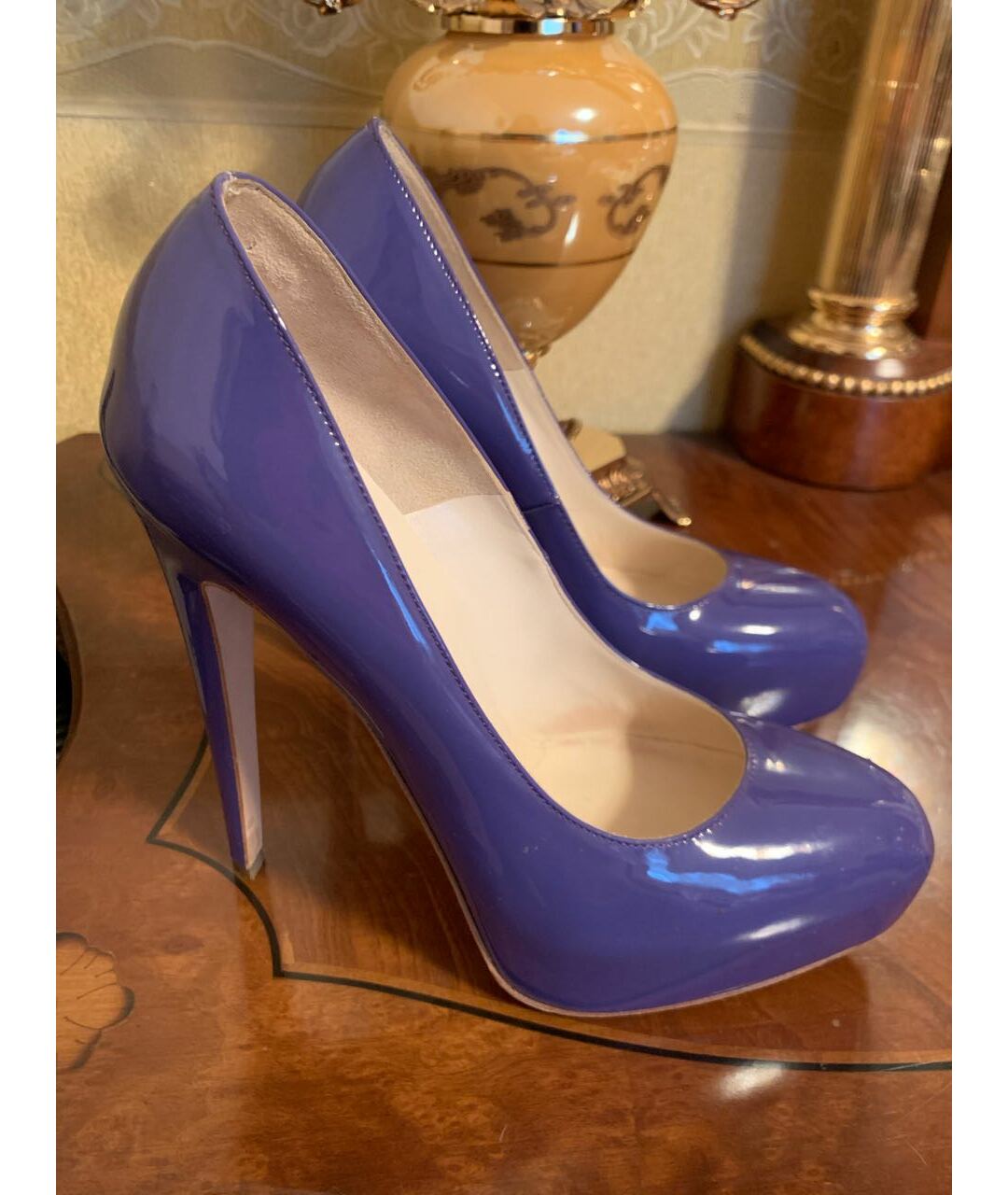 BRIAN ATWOOD Фиолетовые туфли из лакированной кожи, фото 3