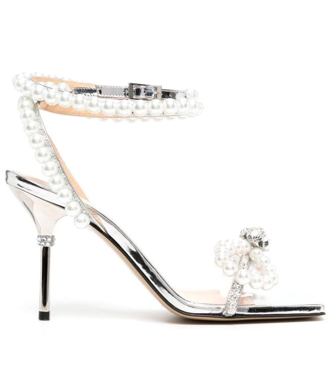 MACH&MACH Серебряные босоножки, фото 1