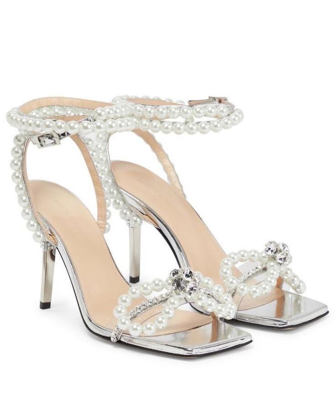 MACH&MACH Серебряные босоножки, фото 2